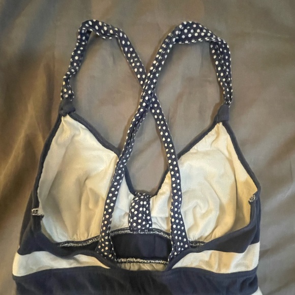 Hollister Blue and White Striped babydoll top - Picture 3 of 7